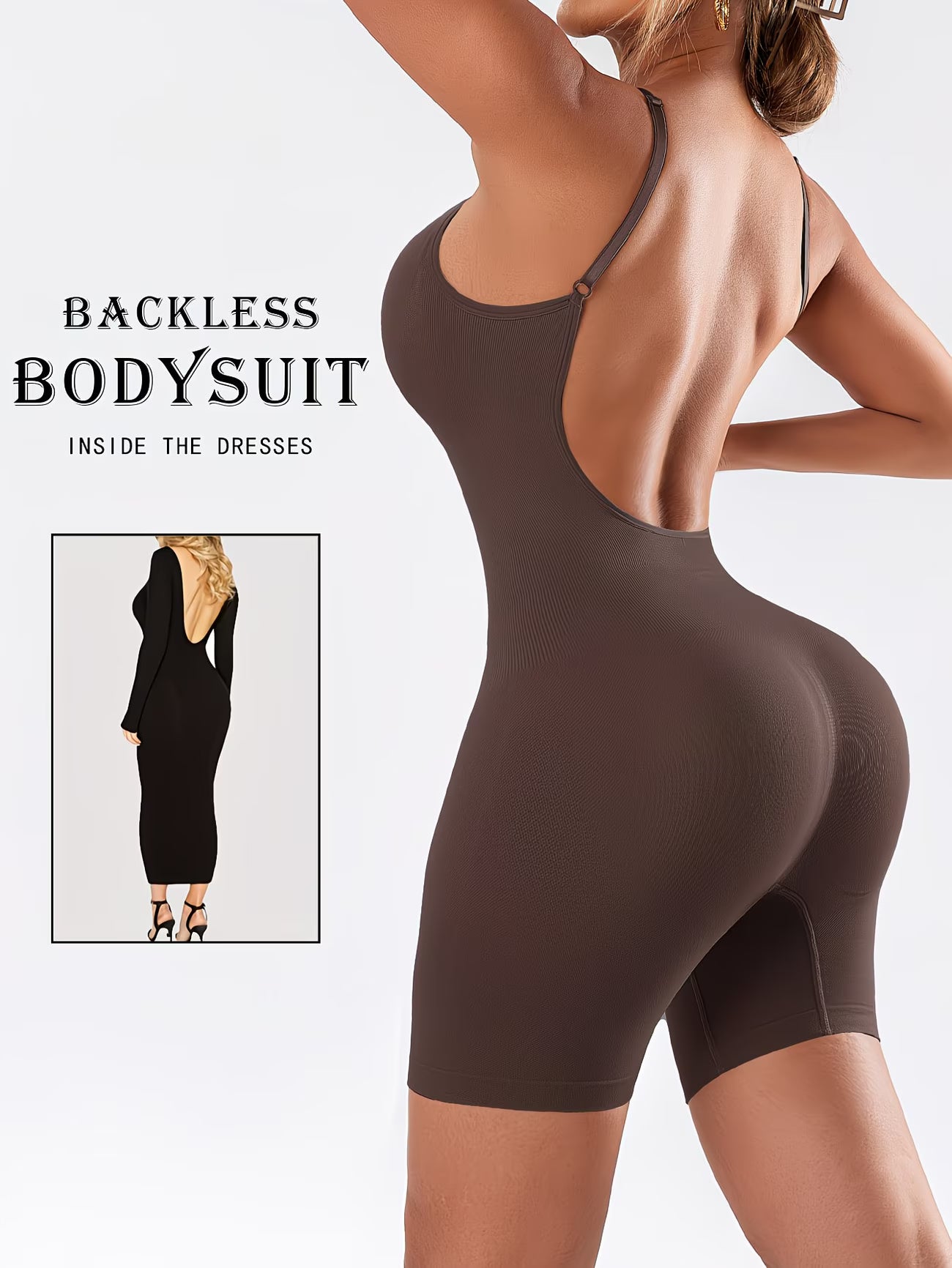 FlexSculpt™ Seamless Backless Yoga Bodysuit | Tummy Control Butt Lift Active Shapewear for Fitness & Daily Wear