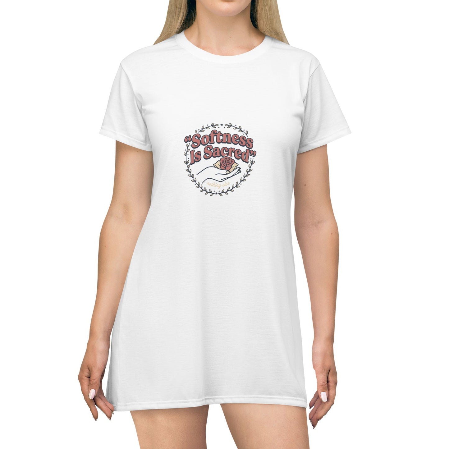 Blessed Floral T-Shirt Dress — Women's Casual Summer Dress