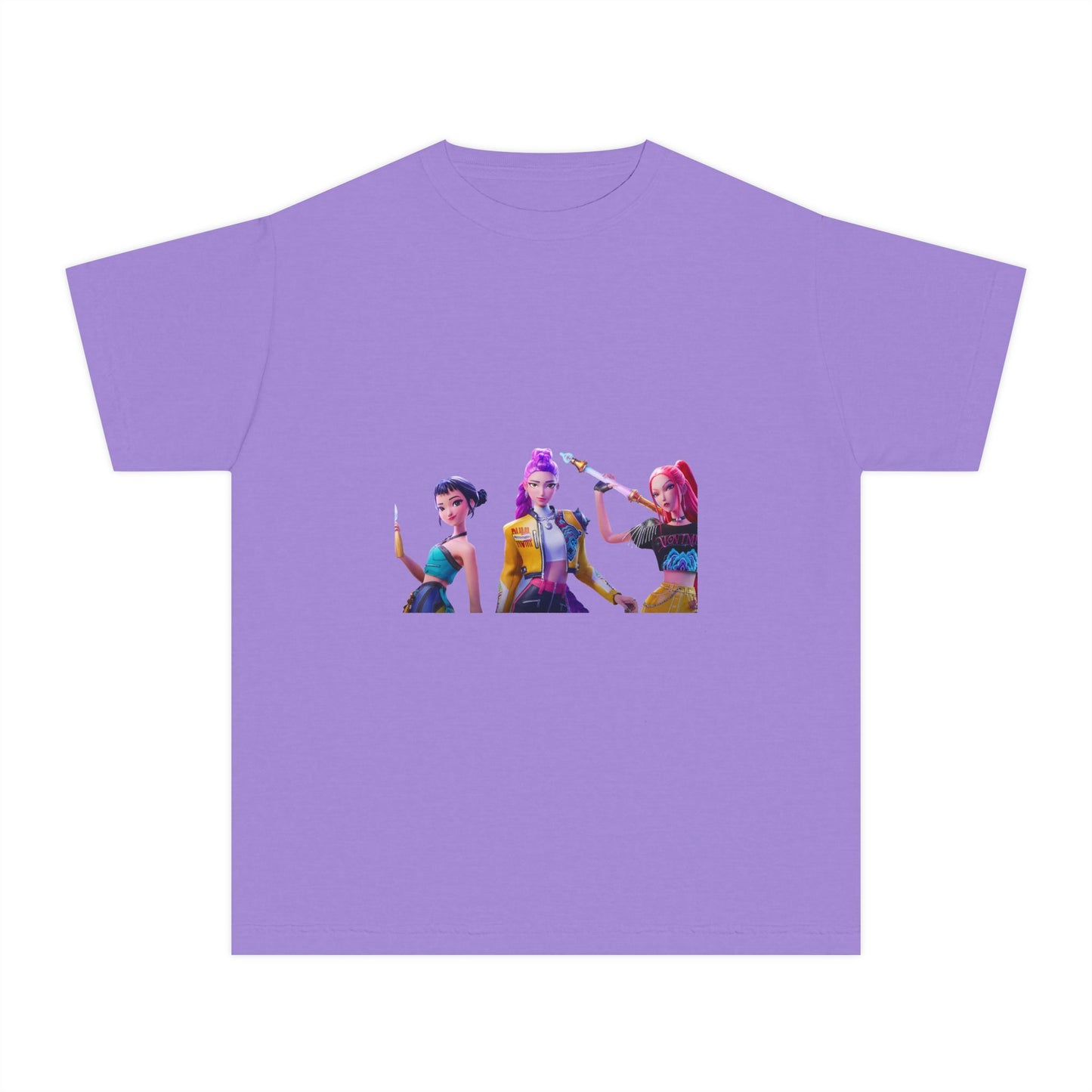 Youth Tee — Colorful Pop Trio Graphic Shirt