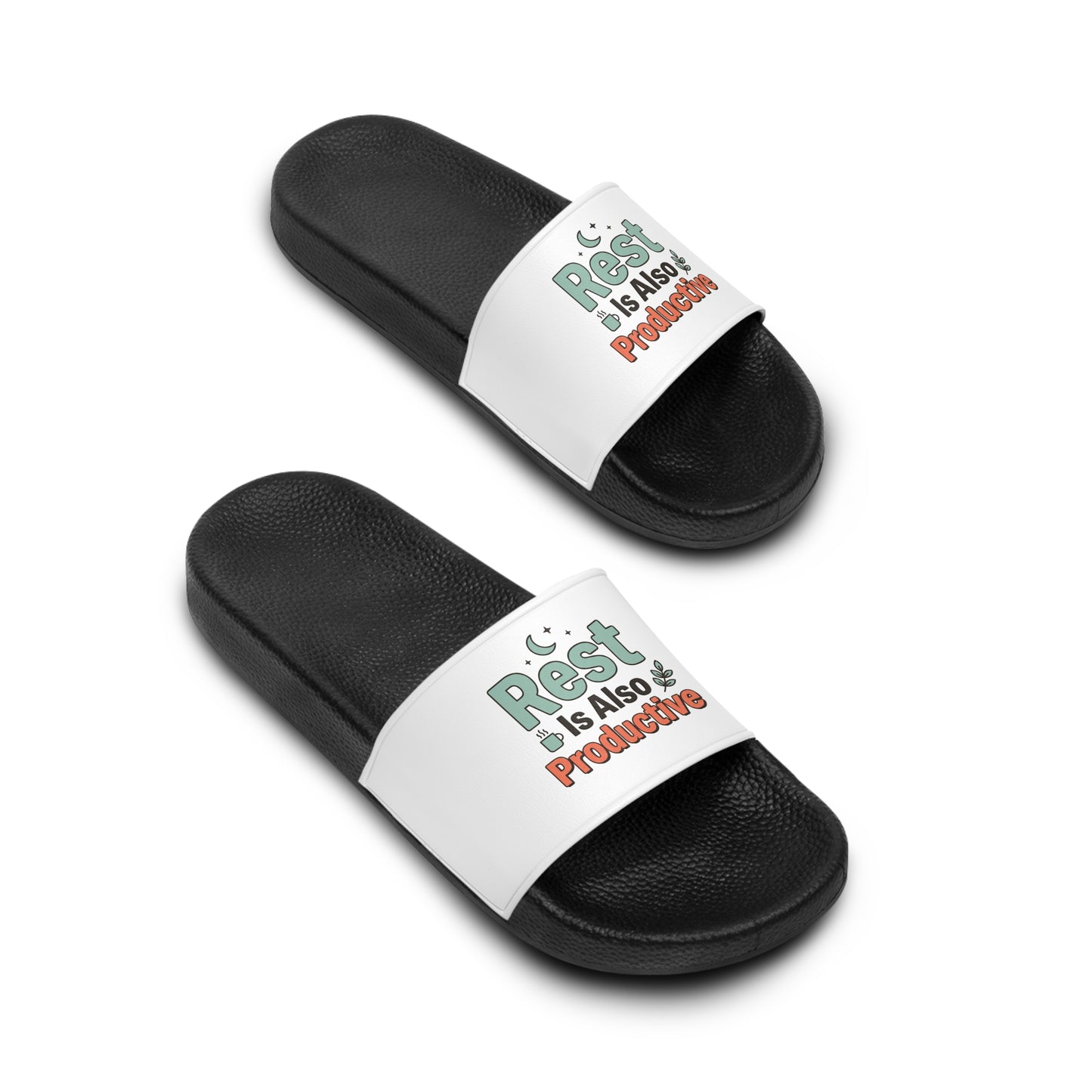 Rest Is Also Productive Slide Sandals — Women’s Comfortable Spa Slides