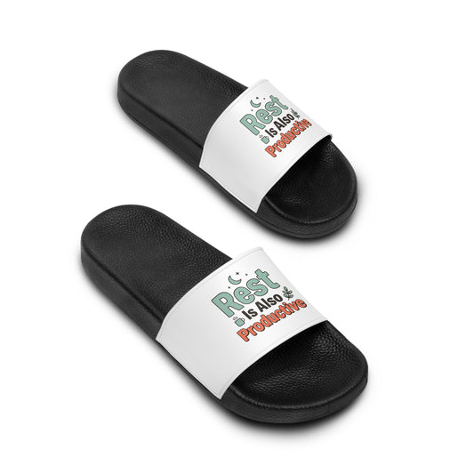 Rest Is Also Productive Slide Sandals — Women’s Comfortable Spa Slides