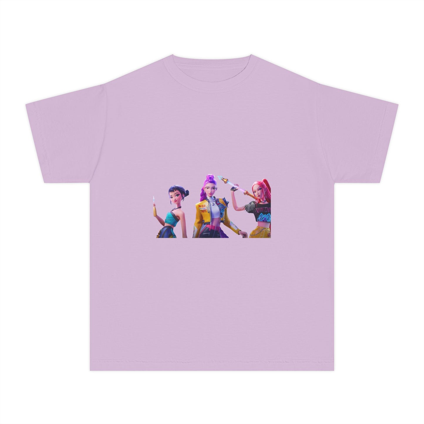 Youth Tee — Colorful Pop Trio Graphic Shirt