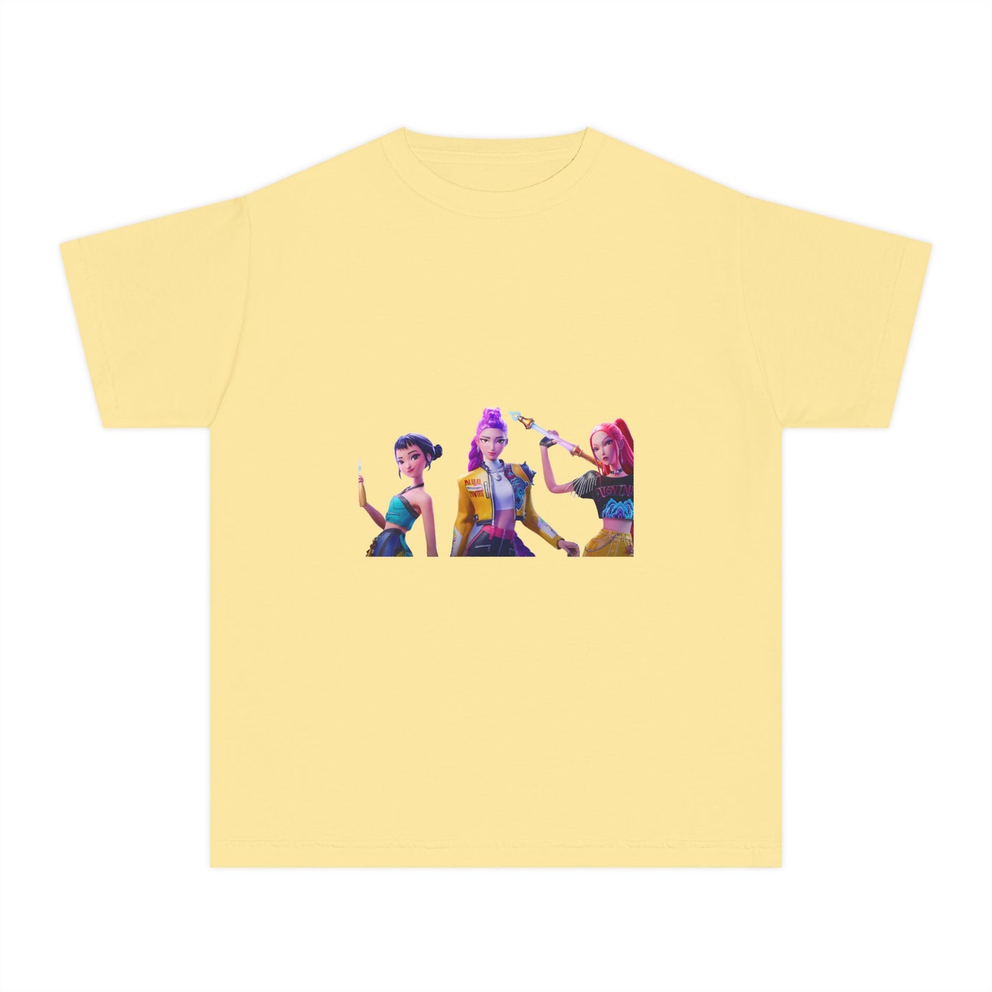 Youth Tee — Colorful Pop Trio Graphic Shirt