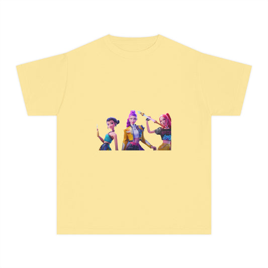 Youth Tee — Colorful Pop Trio Graphic Shirt