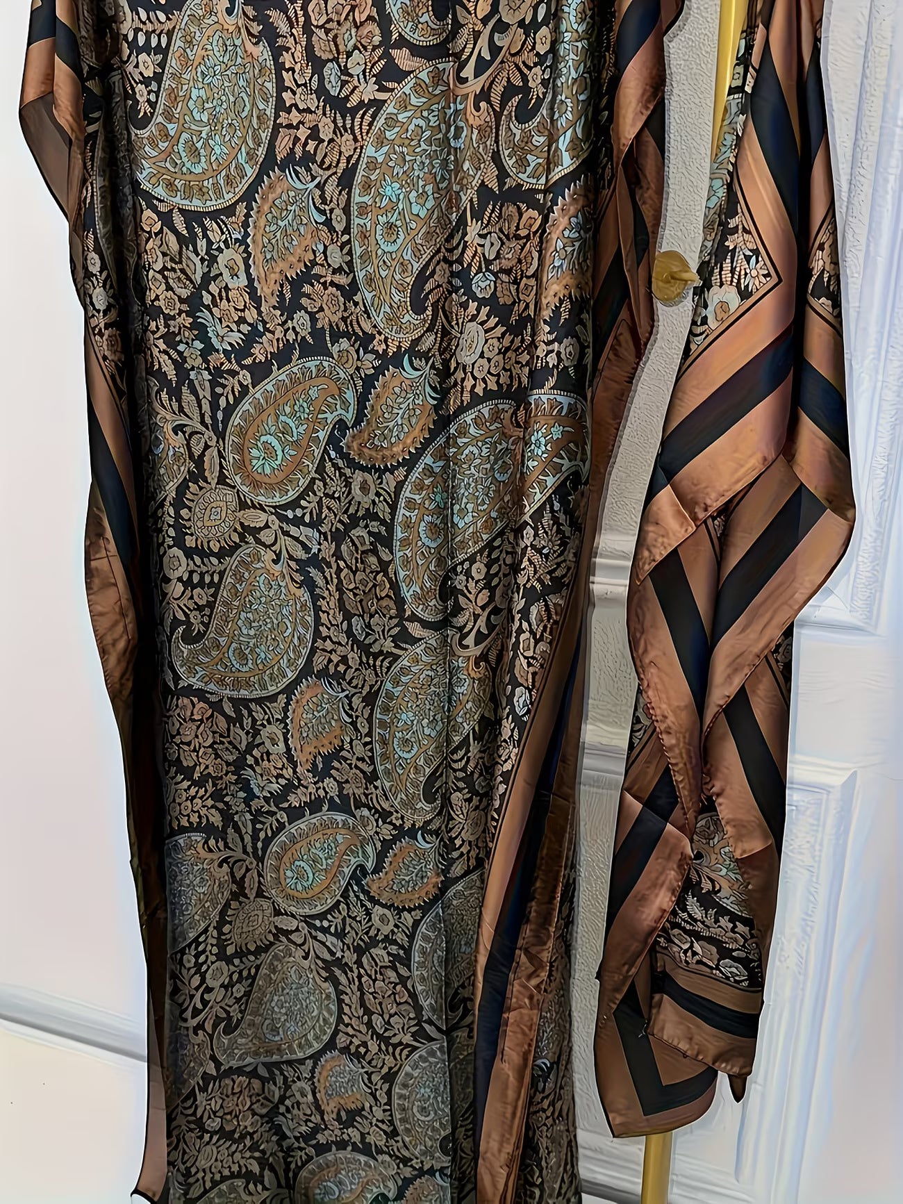 NoorLuxe™ Summer Kaftan Abaya | Elegant Belted Modest Maxi Dress for Women