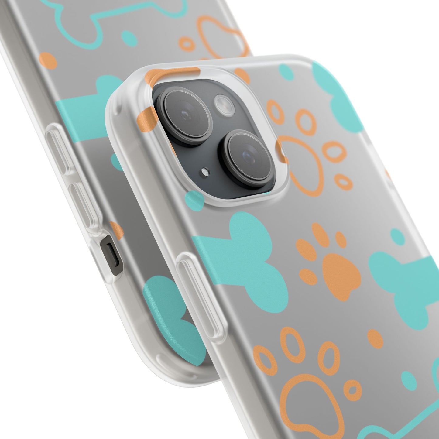 Flexi Case - Dog Lover's Playful Paw Print and Bone Design
