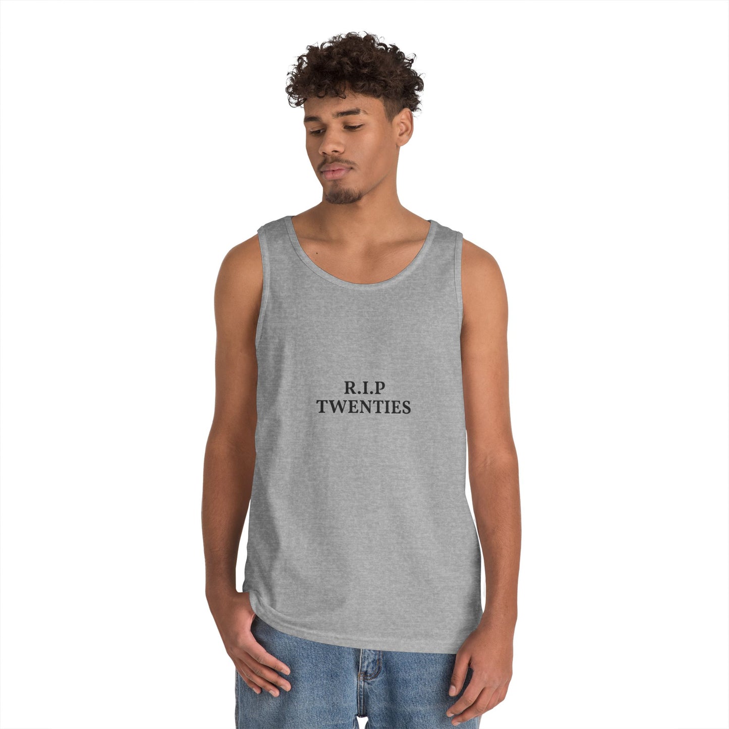 R.I.P. Twenties Tank Top — Funny Millennial Nostalgia Graphic Tank