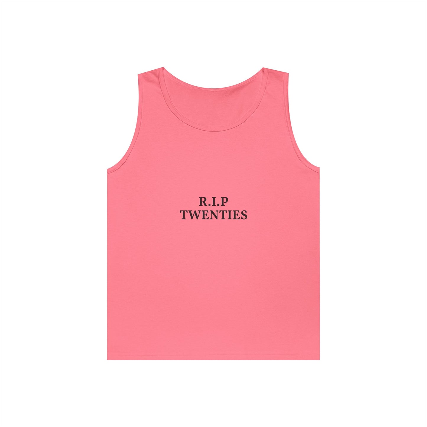 R.I.P. Twenties Tank Top — Funny Millennial Nostalgia Graphic Tank