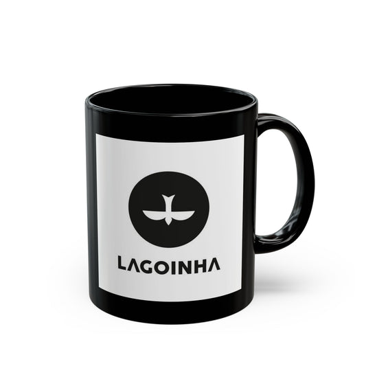 Lagoinha Logo Black Ceramic Mug — 11oz & 15oz Coffee Cup