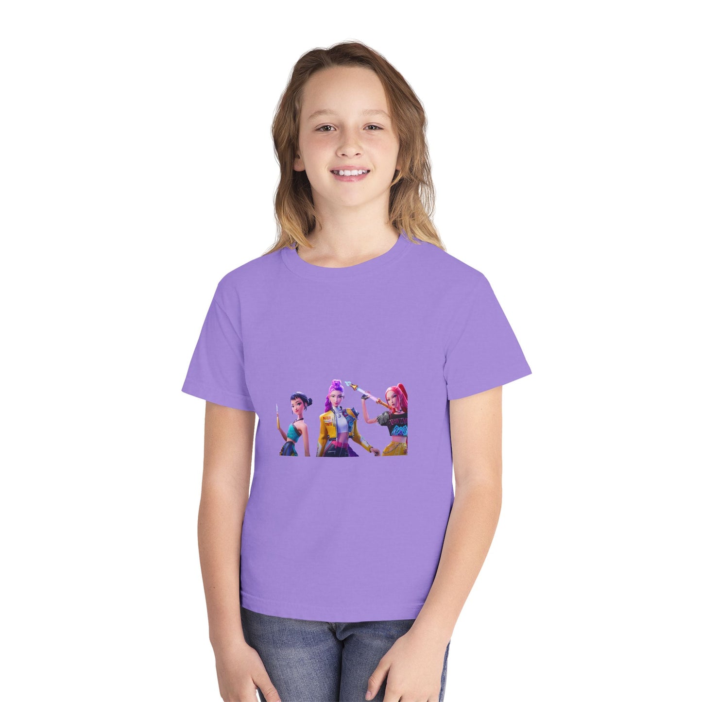 Youth Tee — Colorful Pop Trio Graphic Shirt