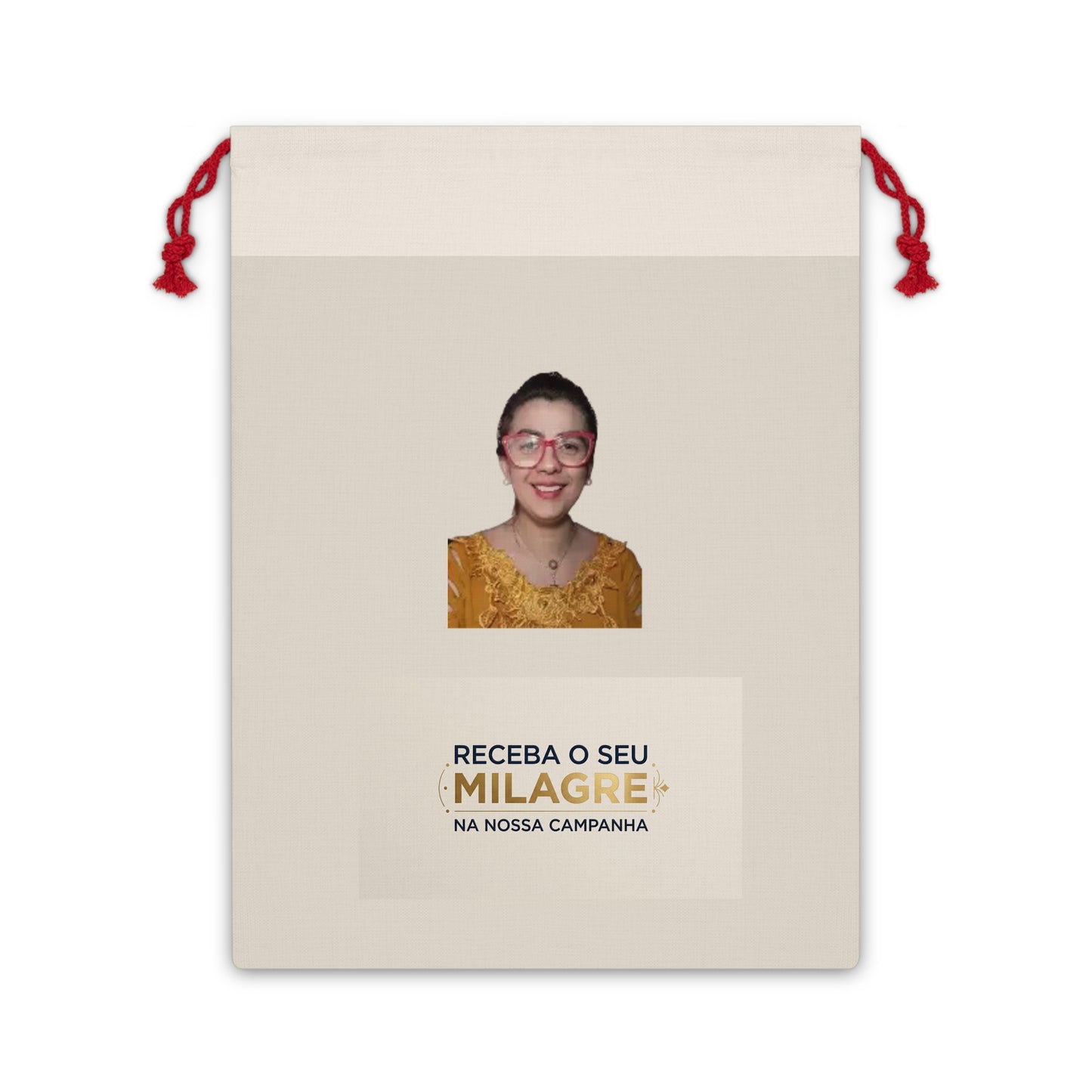 Saquinho de Presente Cristão – "Receba o Seu Milagre"