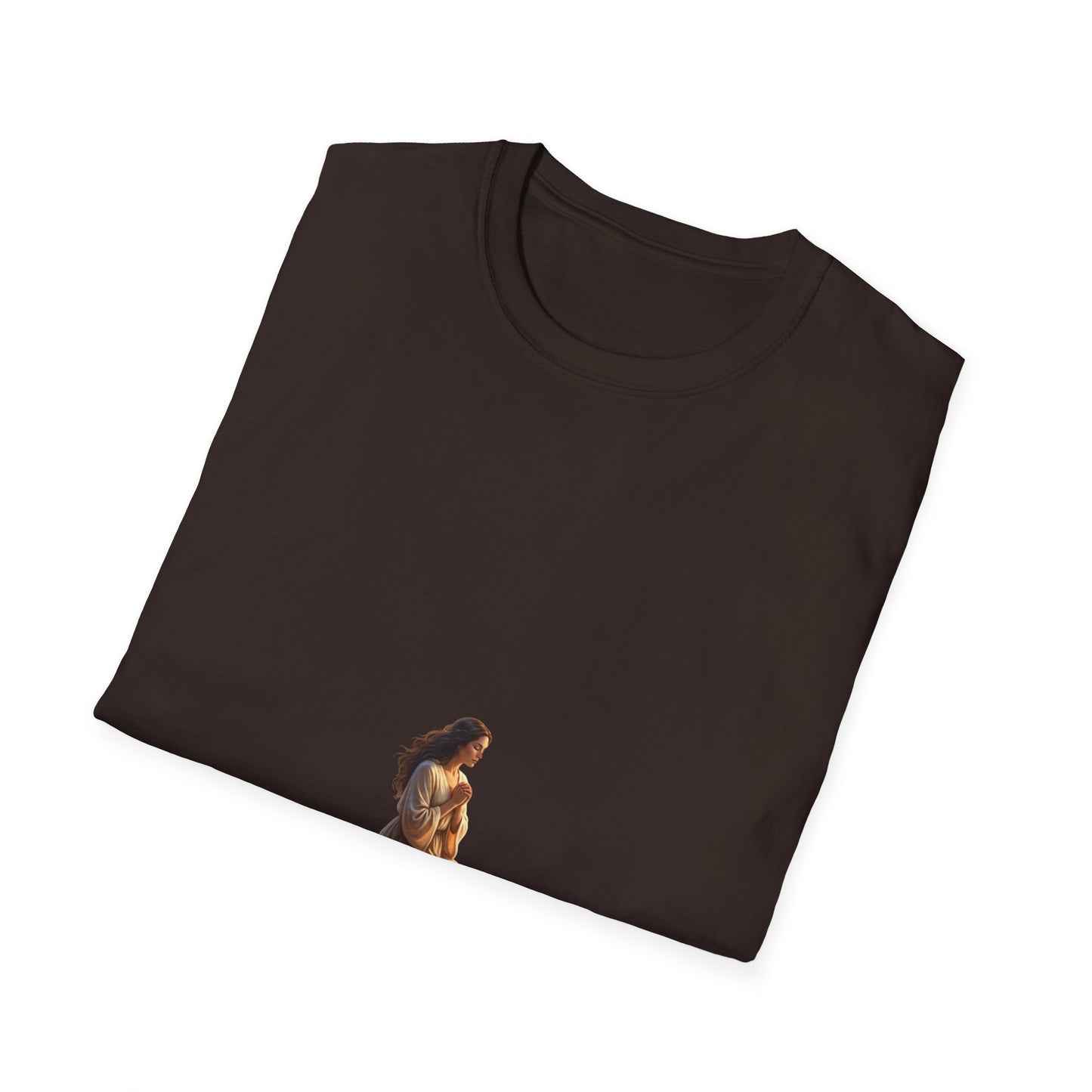 Meditating Woman Minimalist Yoga T-Shirt — Mindful Meditation Tee