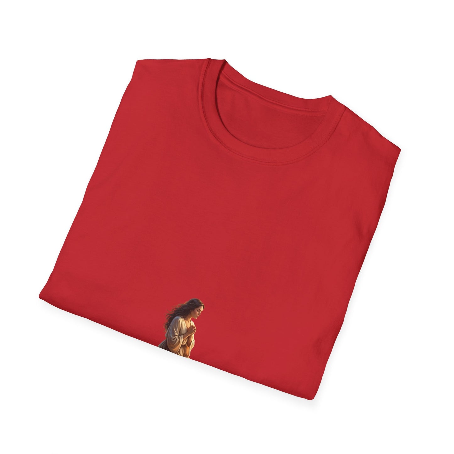Meditating Woman Minimalist Yoga T-Shirt — Mindful Meditation Tee