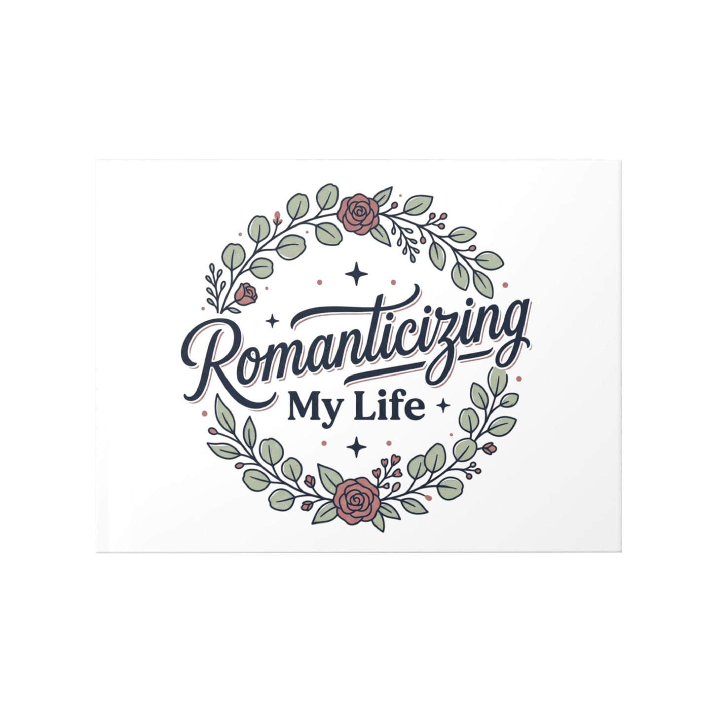 Hardcover Photo Book — "Romanticizing My Life" Floral Keepsake