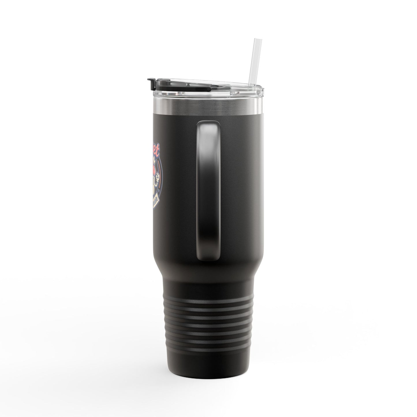 40oz Insulated Travel Mug — "Sweet but Unstoppable" Retro Dessert Design