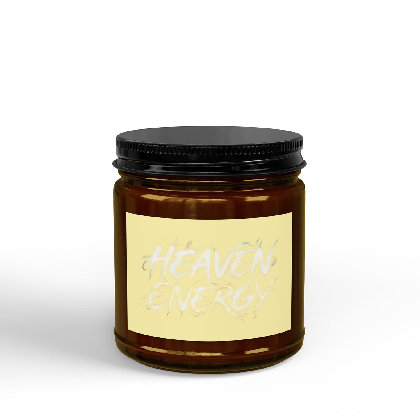 Scented Soy Candle — "Heaven Energy" Amber Jar (4oz & 9oz)