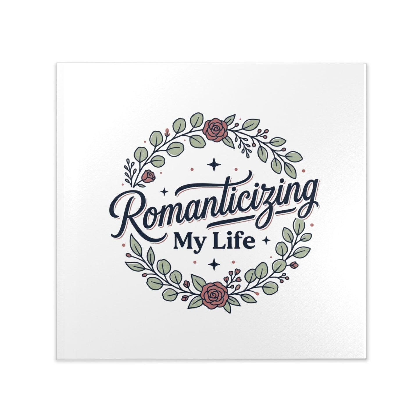 Hardcover Photo Book — "Romanticizing My Life" Floral Keepsake