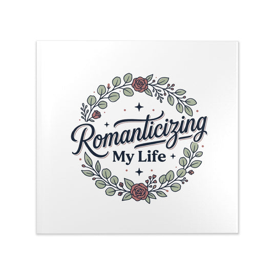 Hardcover Photo Book — "Romanticizing My Life" Floral Keepsake