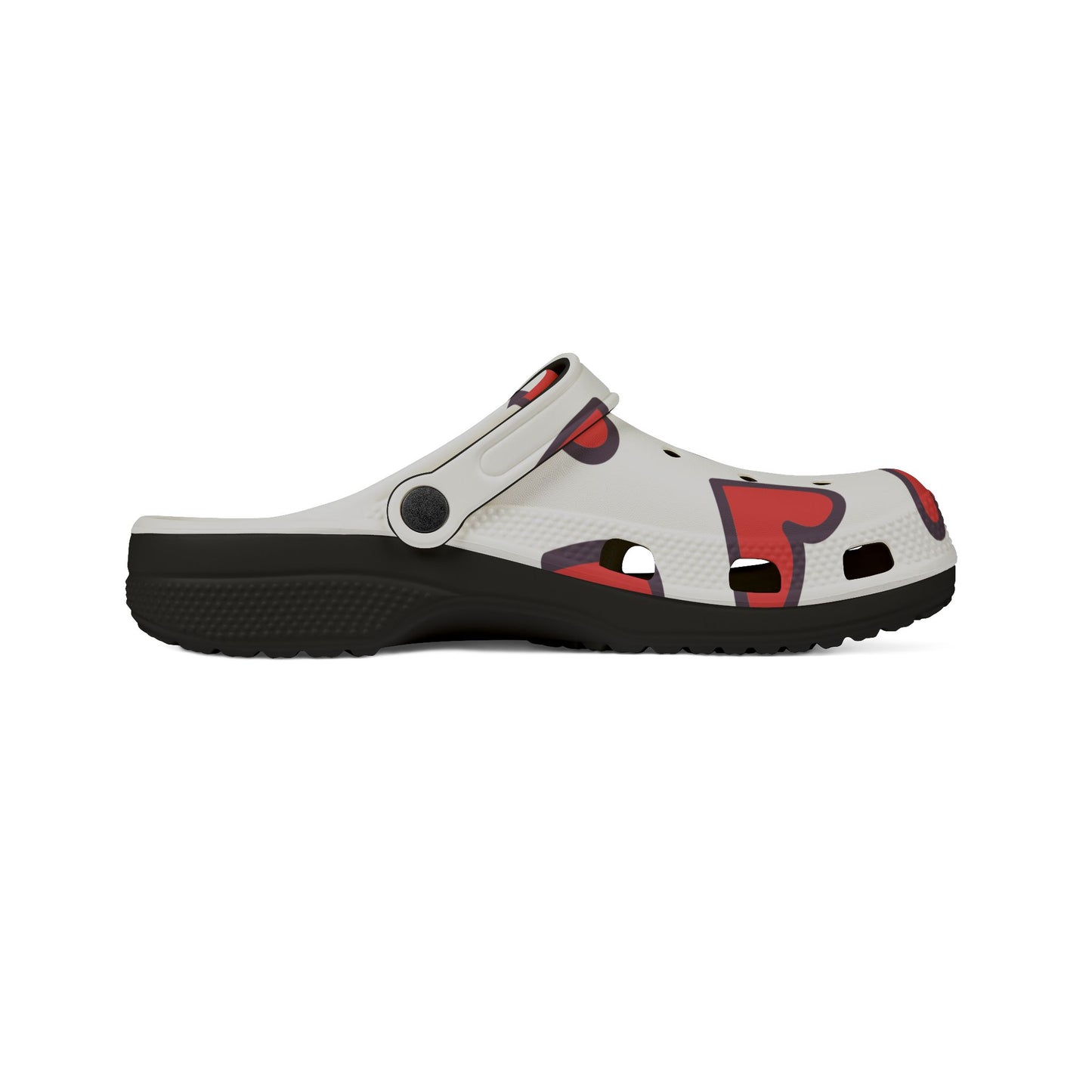 Heart Pattern EVA Foam Clogs - Lightweight Slip-On Garden Shoes