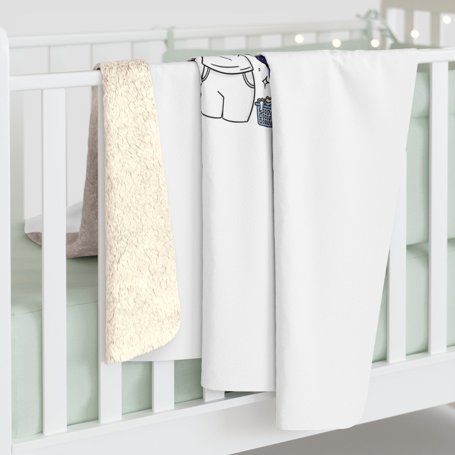 Mom Energy: Unmatched Sherpa Fleece Blanket — Cozy Mom Throw