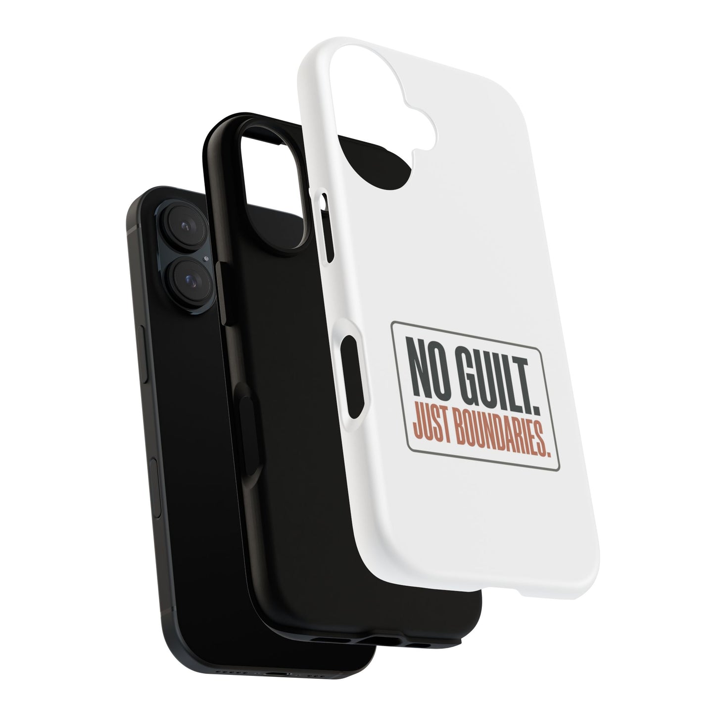 Phone Case — “No Guilt. Just Boundaries.” Motivational Protective Case