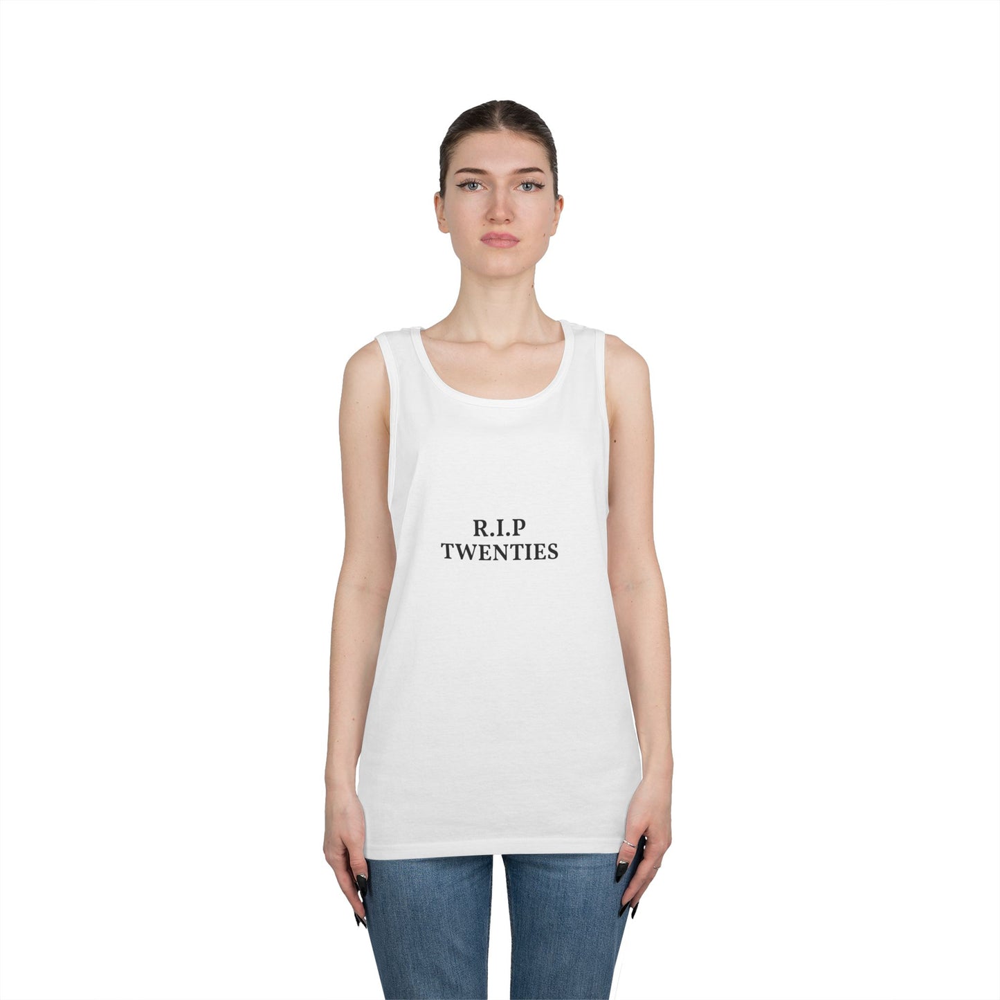 R.I.P. Twenties Tank Top — Funny Millennial Nostalgia Graphic Tank