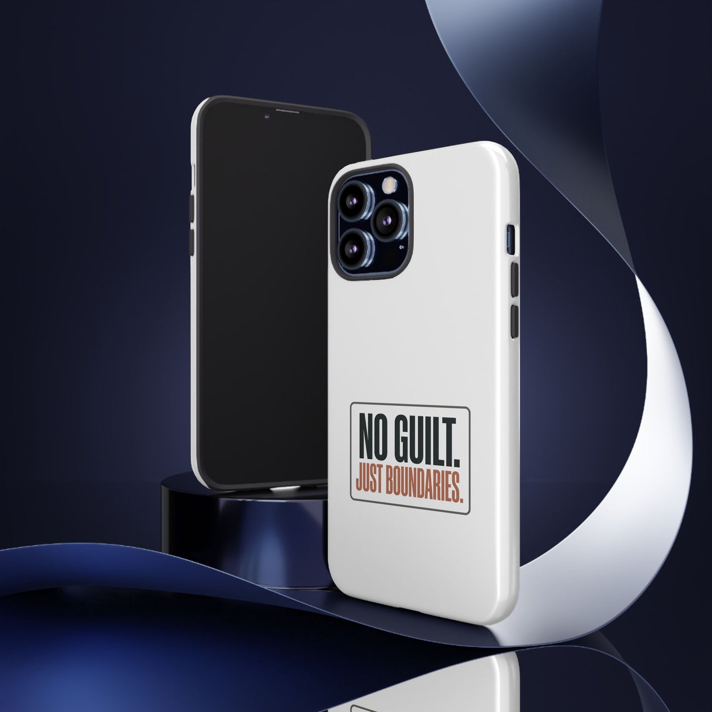 Phone Case — “No Guilt. Just Boundaries.” Motivational Protective Case