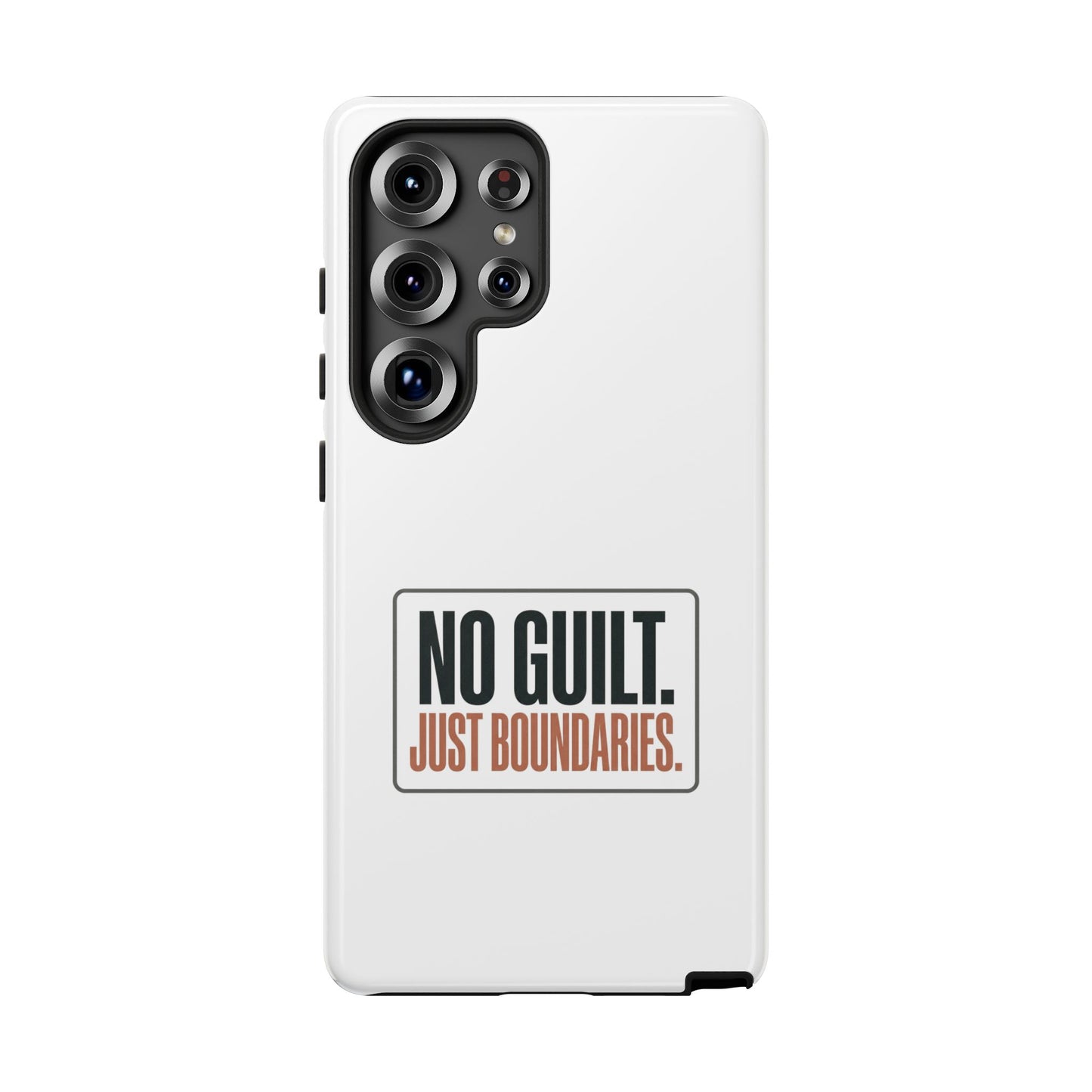 Phone Case — “No Guilt. Just Boundaries.” Motivational Protective Case