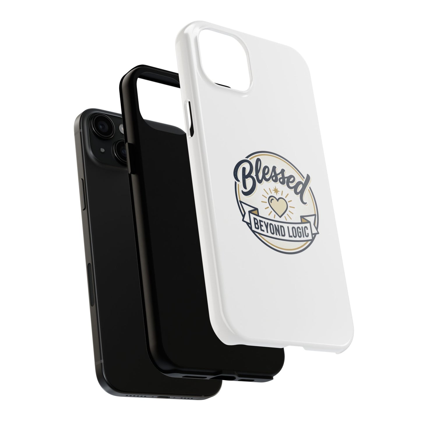 Blessed Beyond Logic Tough Phone Case — Inspirational Christian Phone Cover
