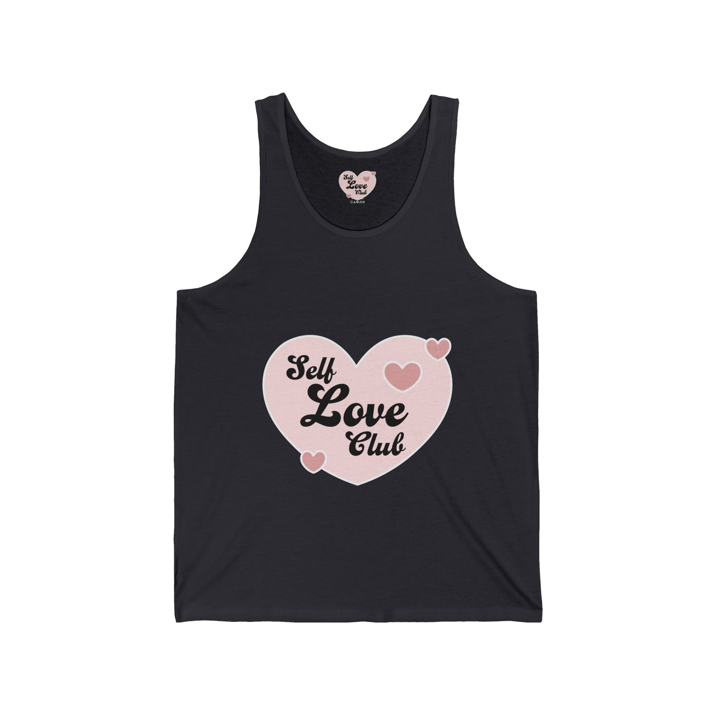 Self Love Club Tank Top — Pink Heart Wellness Graphic Tank