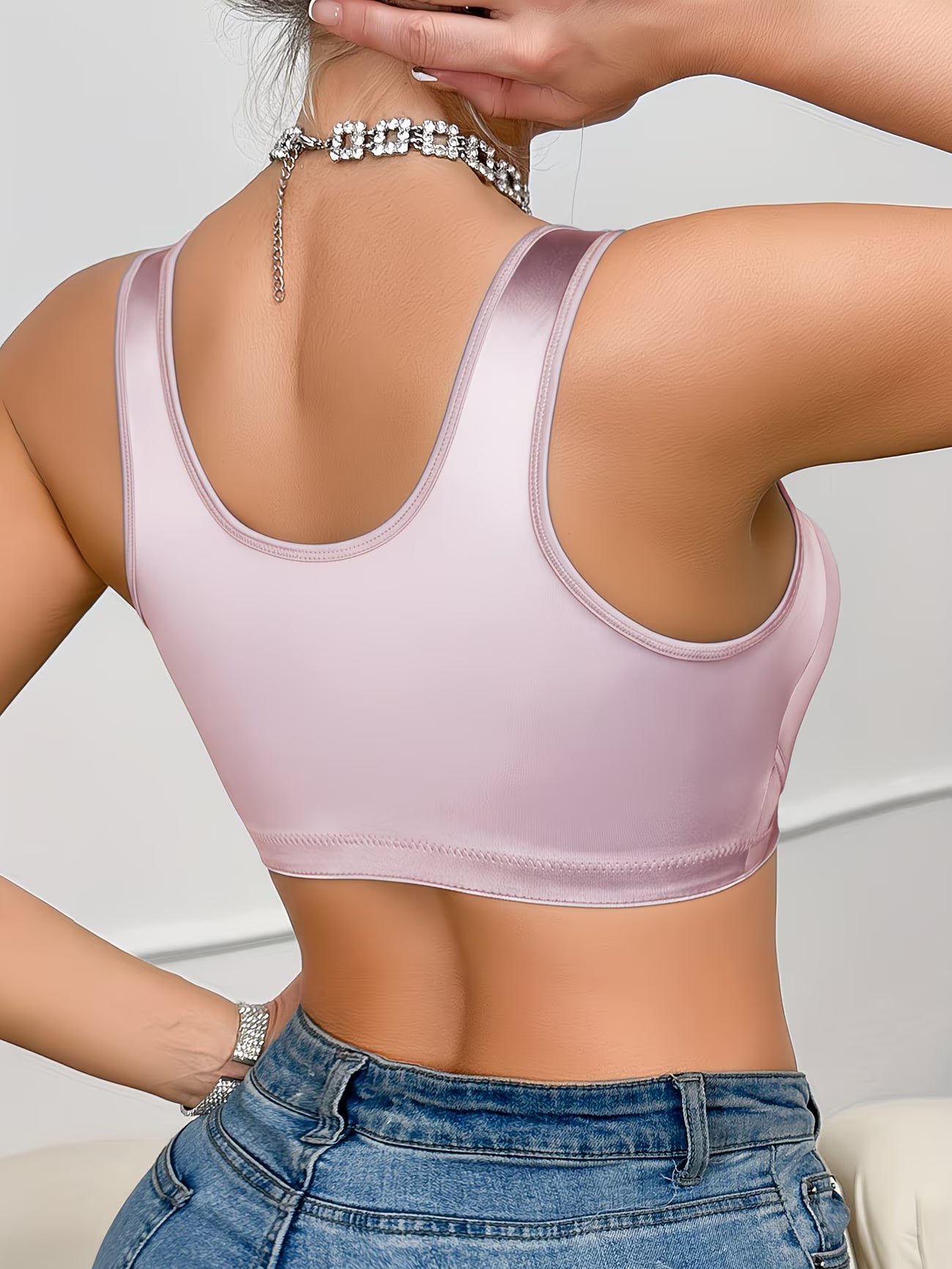 SilkGlow™ Seamless Satin Bra | Soft Support Everyday Comfort Bra for Women