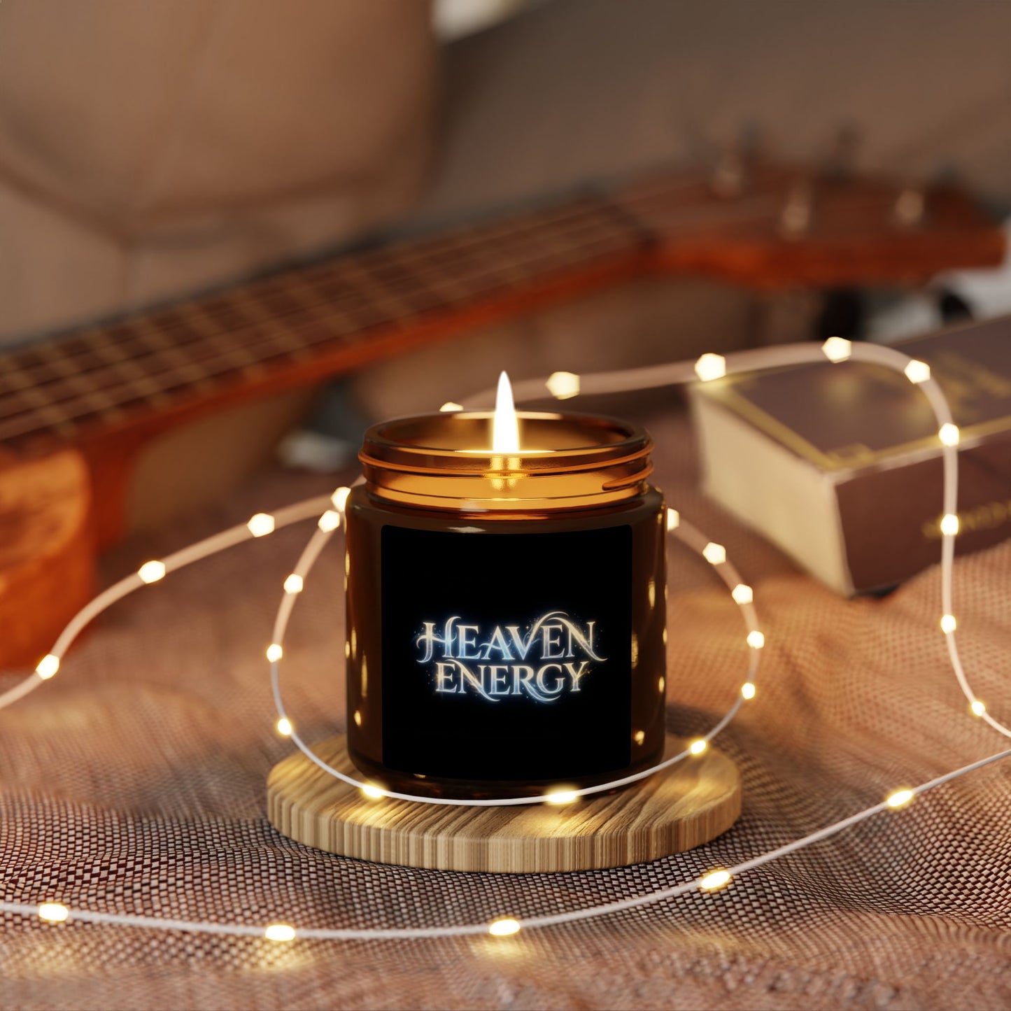 Heaven Energy Scented Candle — Amber Soy Jar