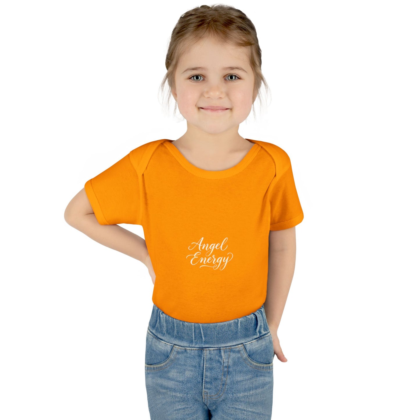 Infant Bodysuit - 'Angel Energy' Cute Baby Onesie (Newborn to 24M)