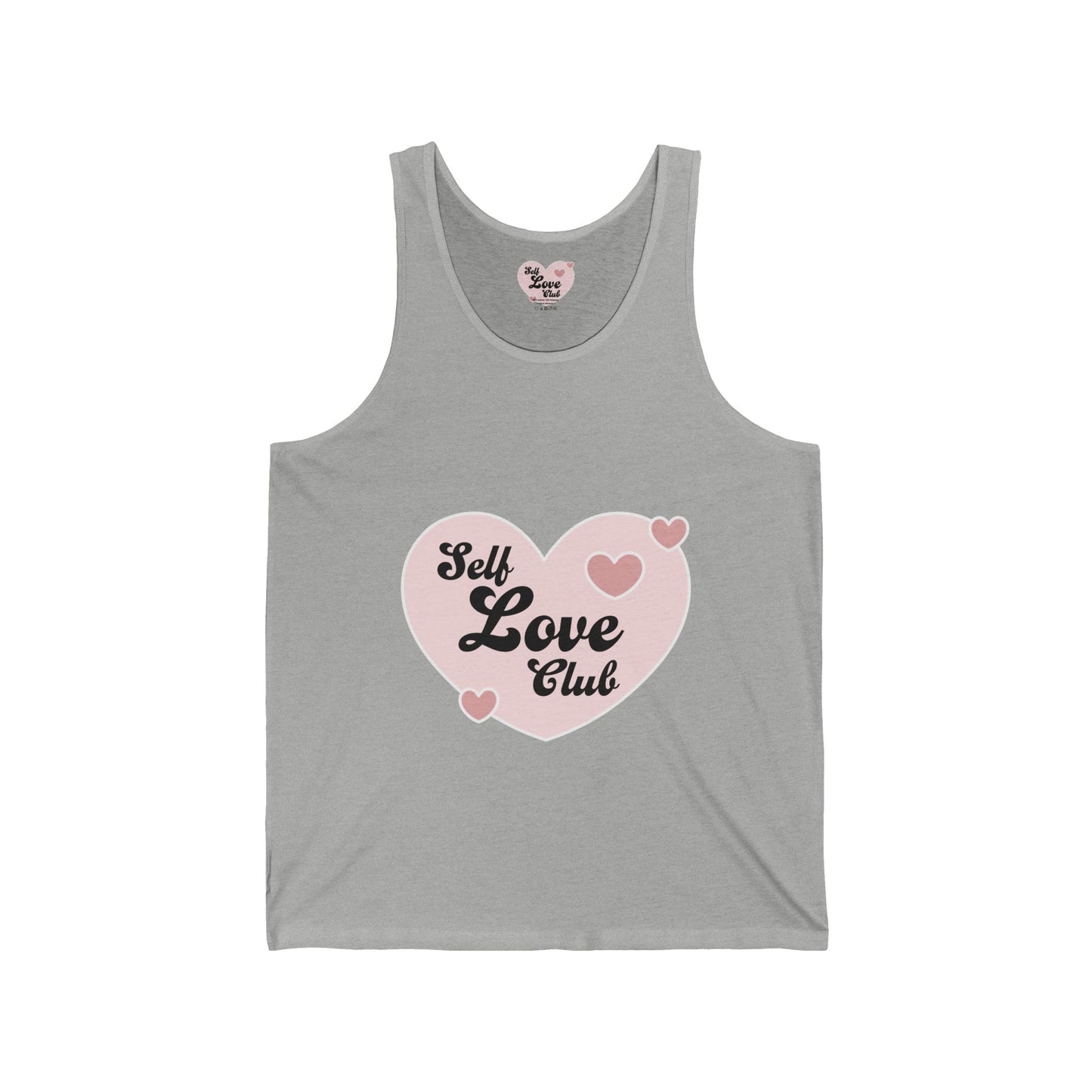 Self Love Club Tank Top — Pink Heart Wellness Graphic Tank