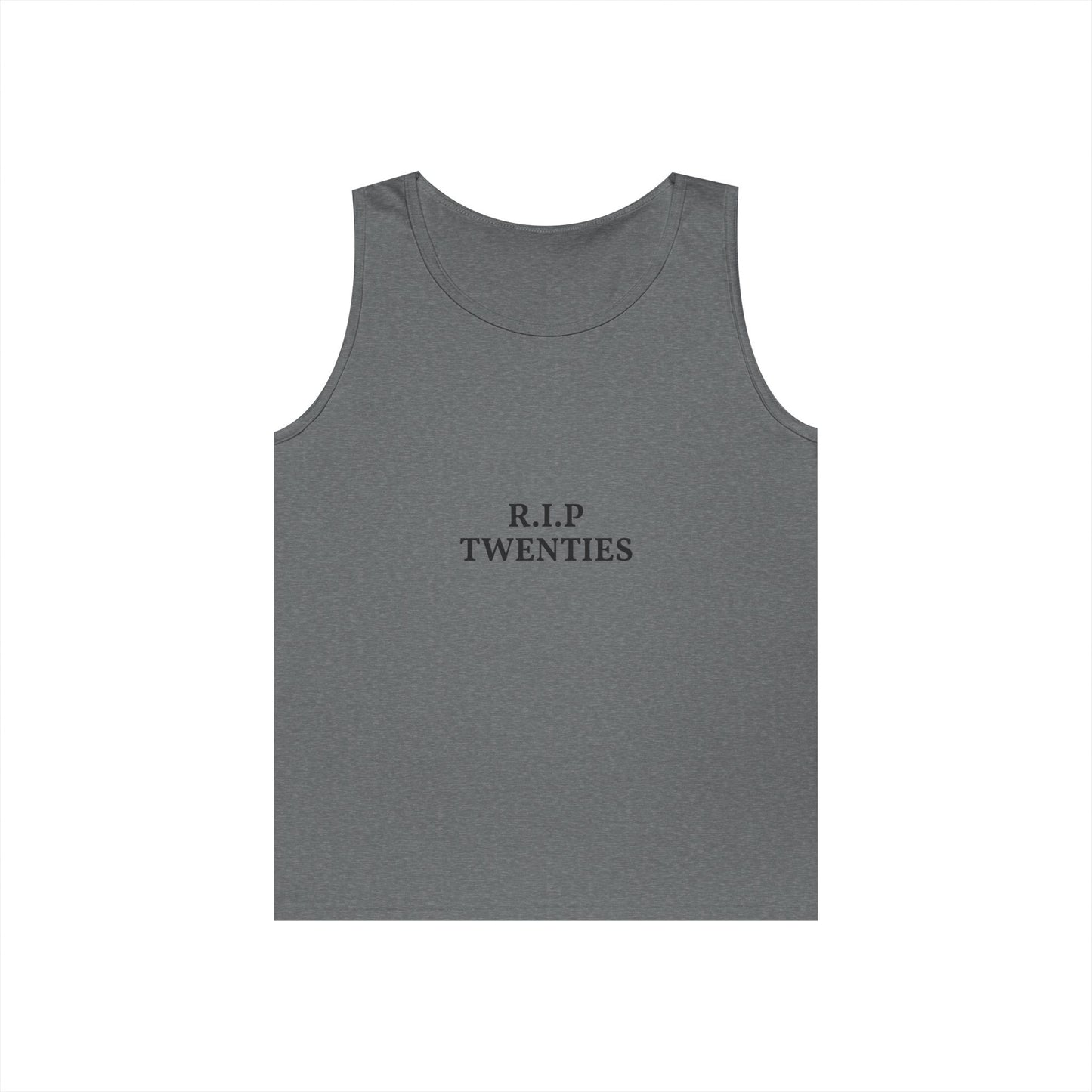 R.I.P. Twenties Tank Top — Funny Millennial Nostalgia Graphic Tank