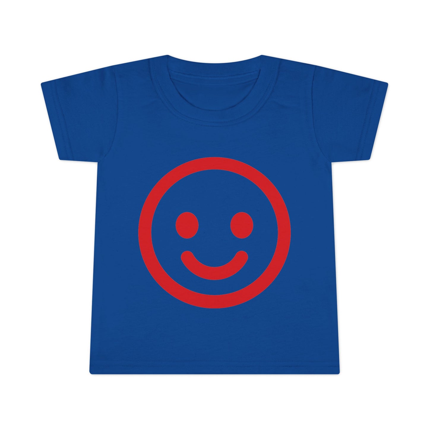Toddler T-Shirt — Red Smiley Face Cute & Playful Kids Tee
