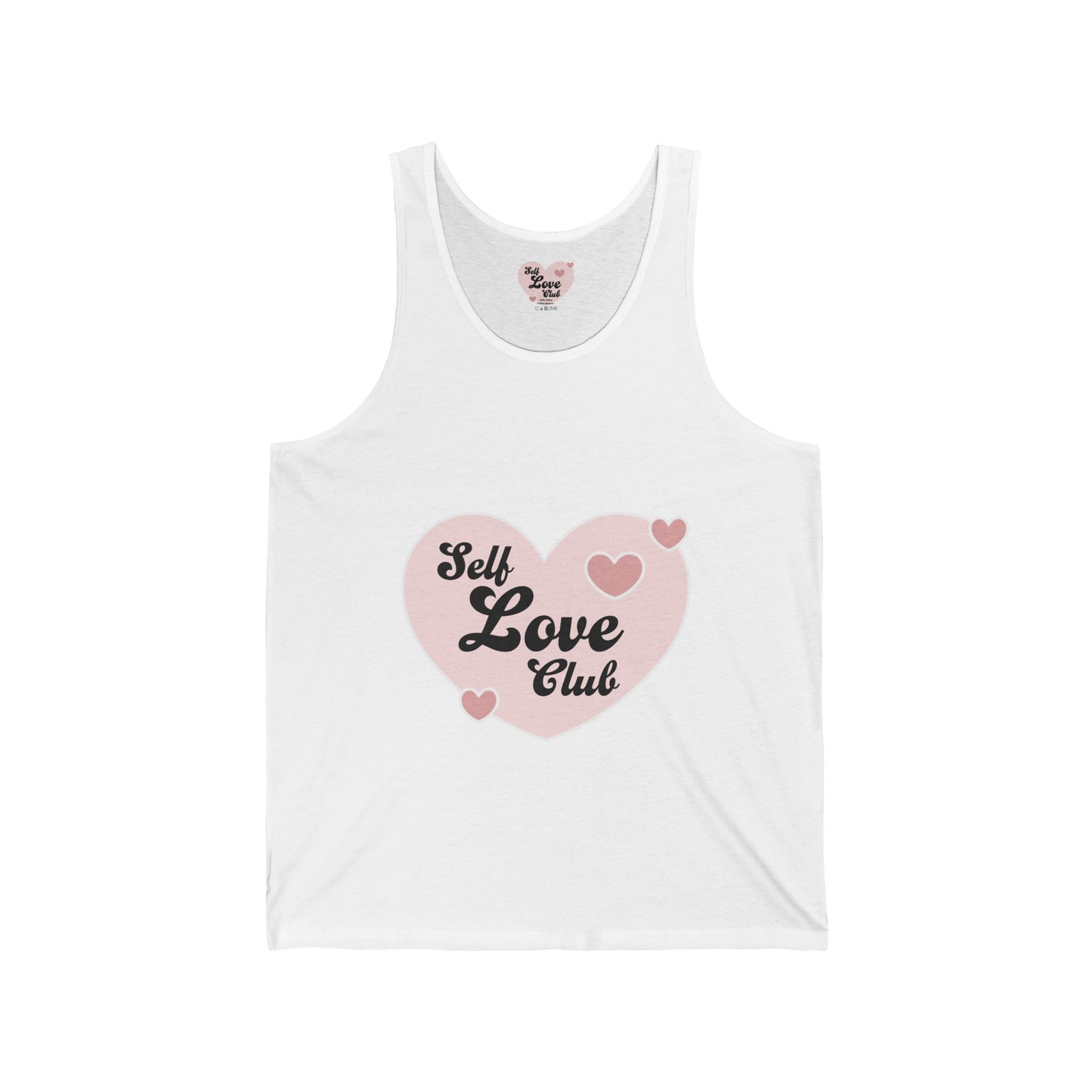 Self Love Club Tank Top — Pink Heart Wellness Graphic Tank