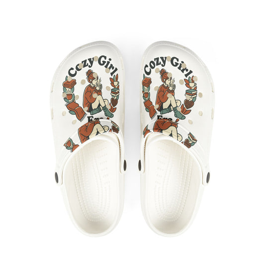 Cozy Girl EVA Foam Clogs — Lightweight Printed Garden & Lounge Shoes