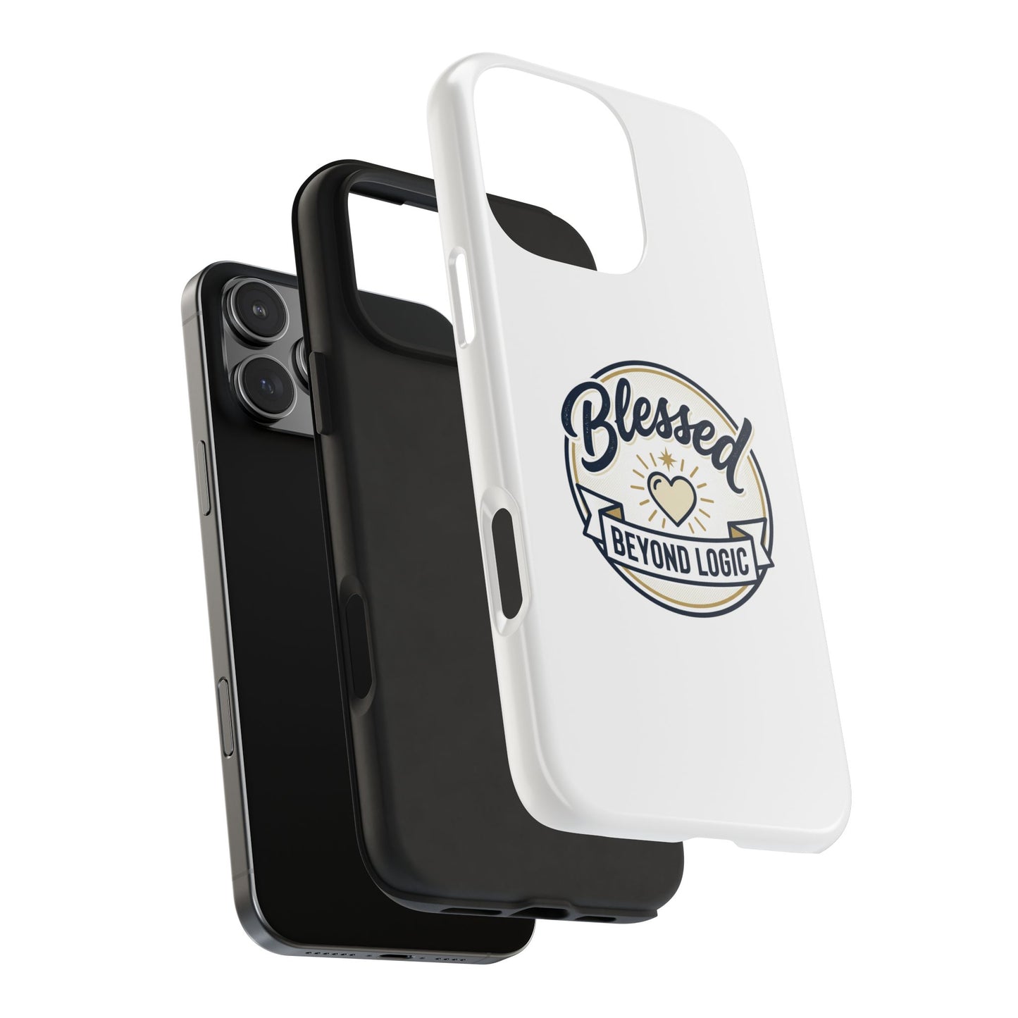 Blessed Beyond Logic Tough Phone Case — Inspirational Christian Phone Cover