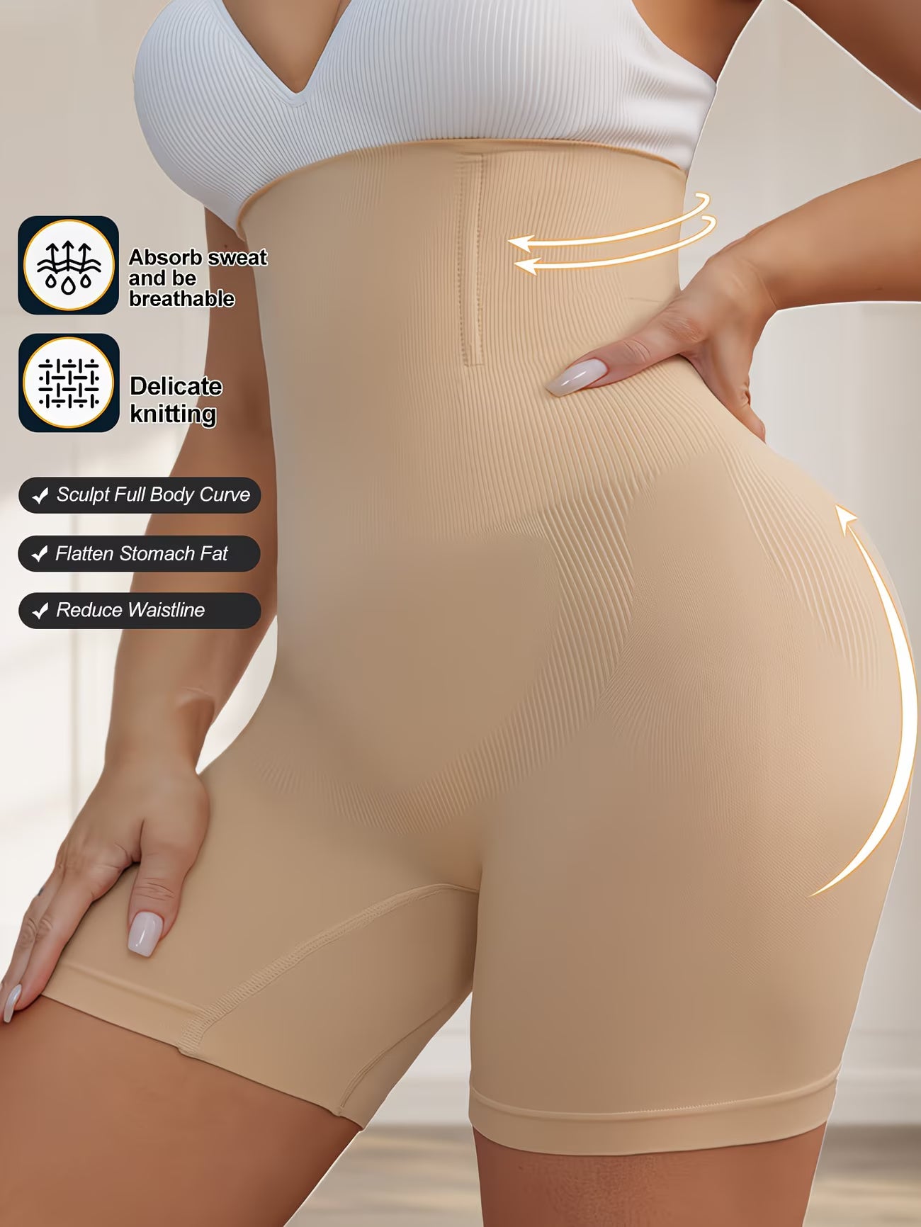 CurveLift™ Plus Size Waist Cincher Shaping Leggings | Tummy Control & Hip Lift Sculpt Pants