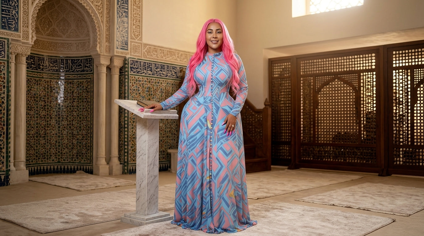 SunsetSwirl™ Tie-Dye Maxi Dress | O-Neck Full Sleeve Big Swing Dress for Women
