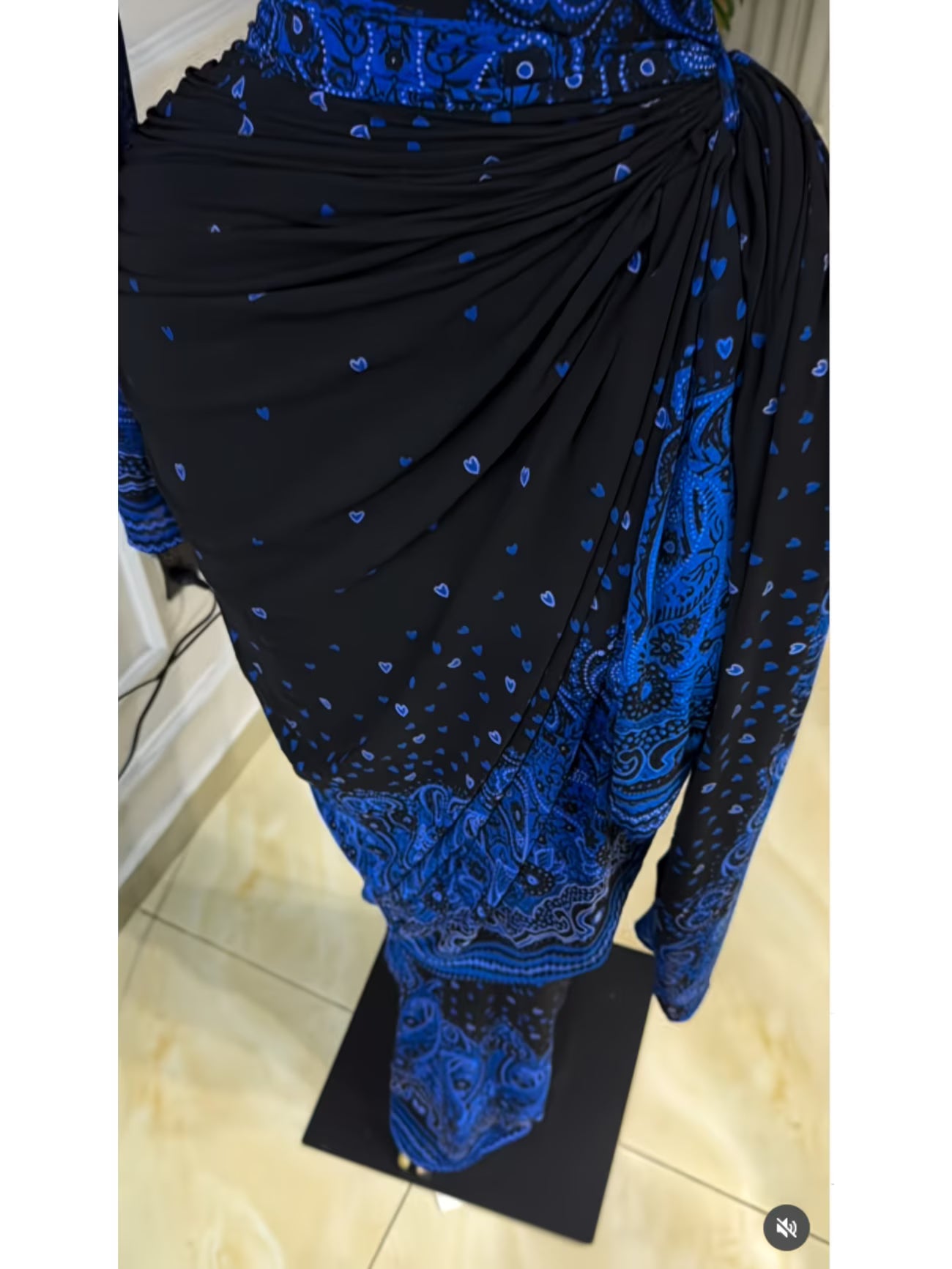 PaisleyMuse™ Ruched Waist Maxi Dress | Paisley Print Long Sleeve Wrap Dress for Women