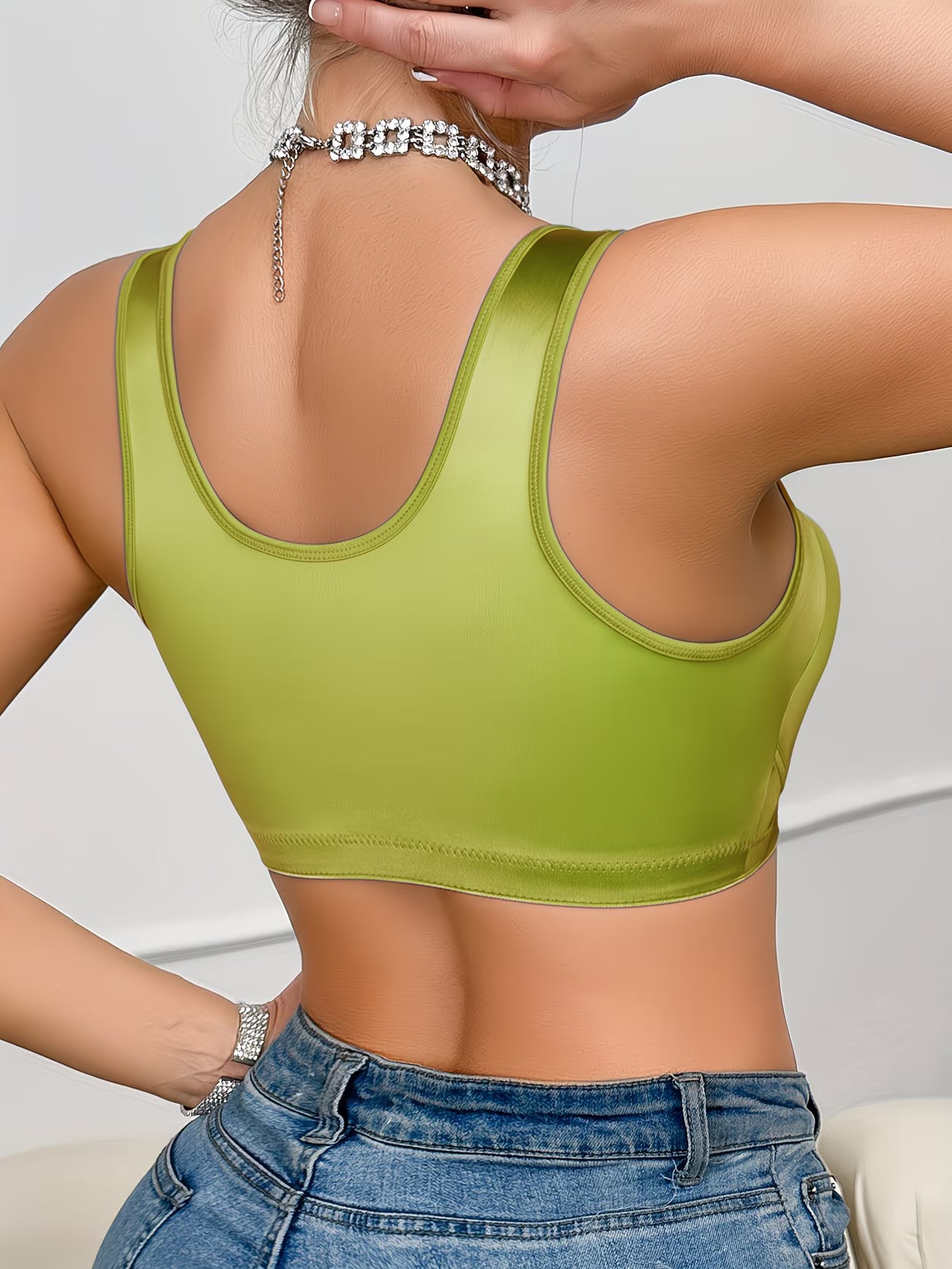 SilkGlow™ Seamless Satin Bra | Soft Support Everyday Comfort Bra for Women