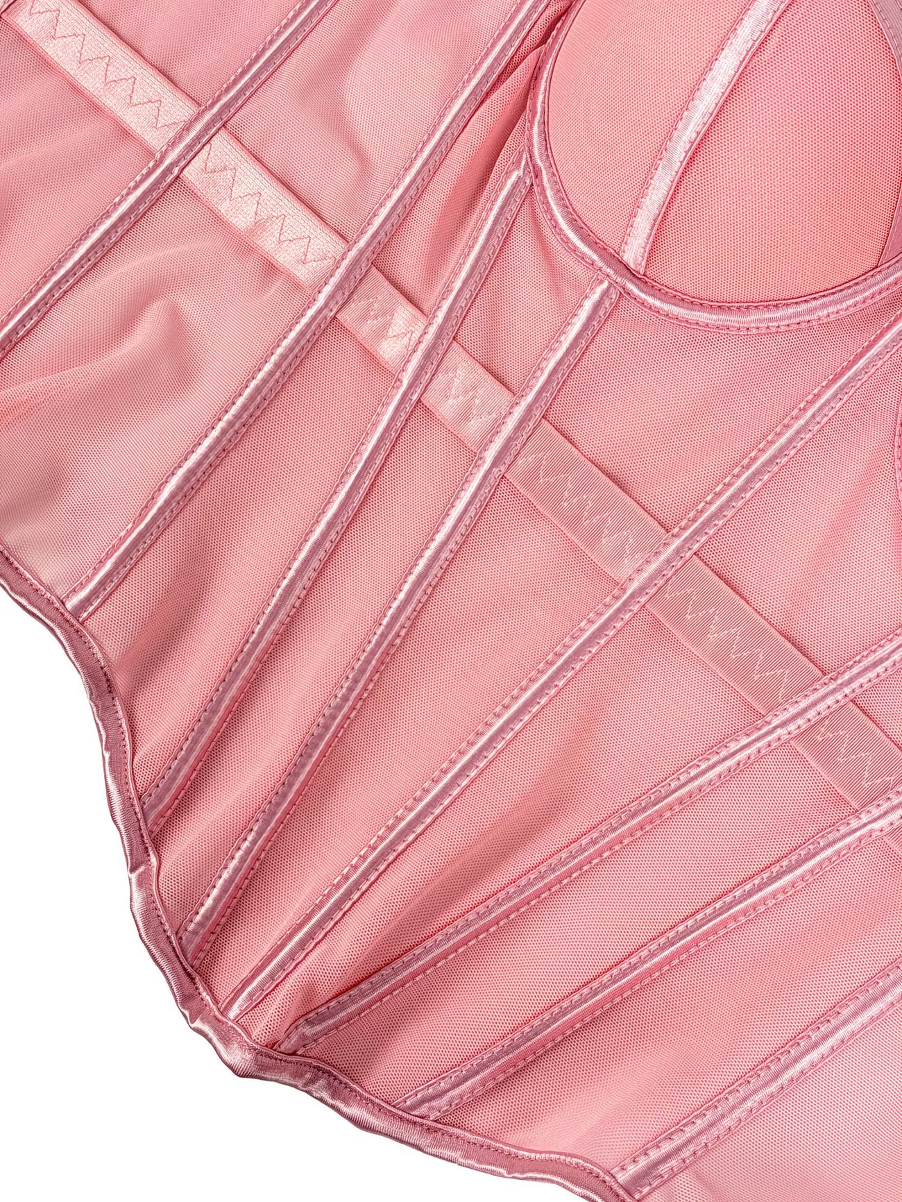 LuxeMesh™ Boned Corset Top | Elegant Sheer Mesh Tube Corset for Women