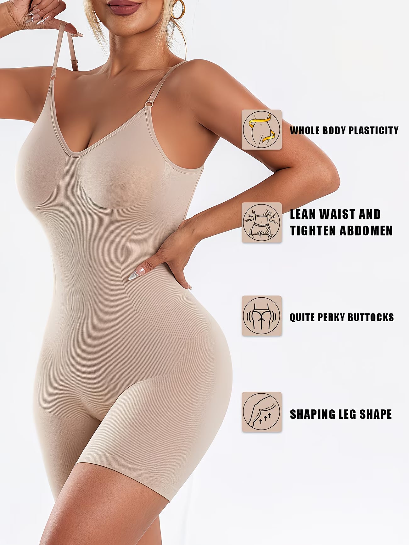 FlexSculpt™ Seamless Backless Yoga Bodysuit | Tummy Control Butt Lift Active Shapewear for Fitness & Daily Wear