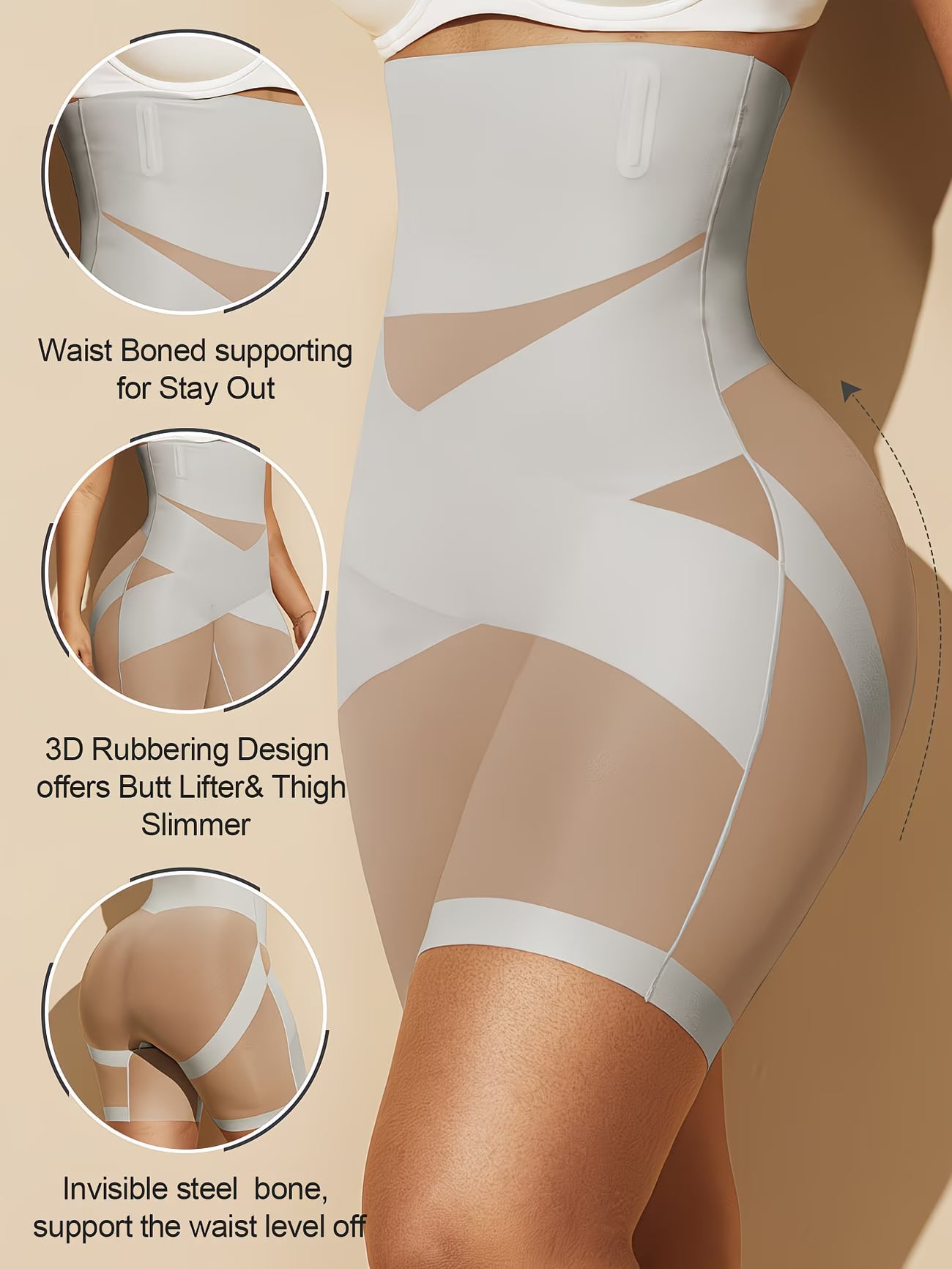 IronCurve™ Steel-Boned Shapewear Bodysuit | Double-Layer Waist Control Cross-Strap Contouring Corset