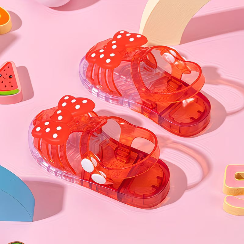 Butterfly Bloom™ Girls Jelly Crystal Sandals | Cute Cartoon Princess Summer Shoes