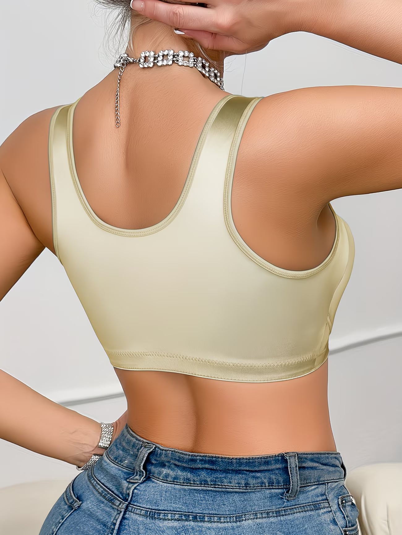 SilkGlow™ Seamless Satin Bra | Soft Support Everyday Comfort Bra for Women