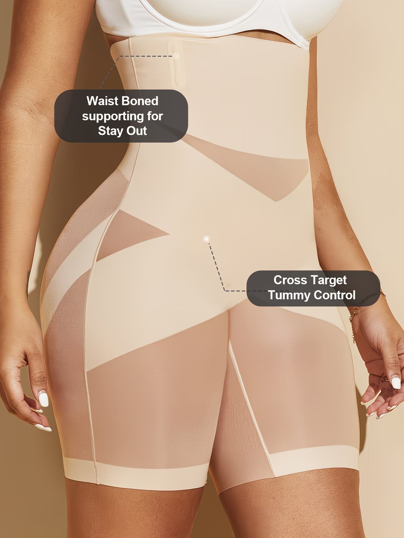 IronCurve™ Steel-Boned Shapewear Bodysuit | Double-Layer Waist Control Cross-Strap Contouring Corset