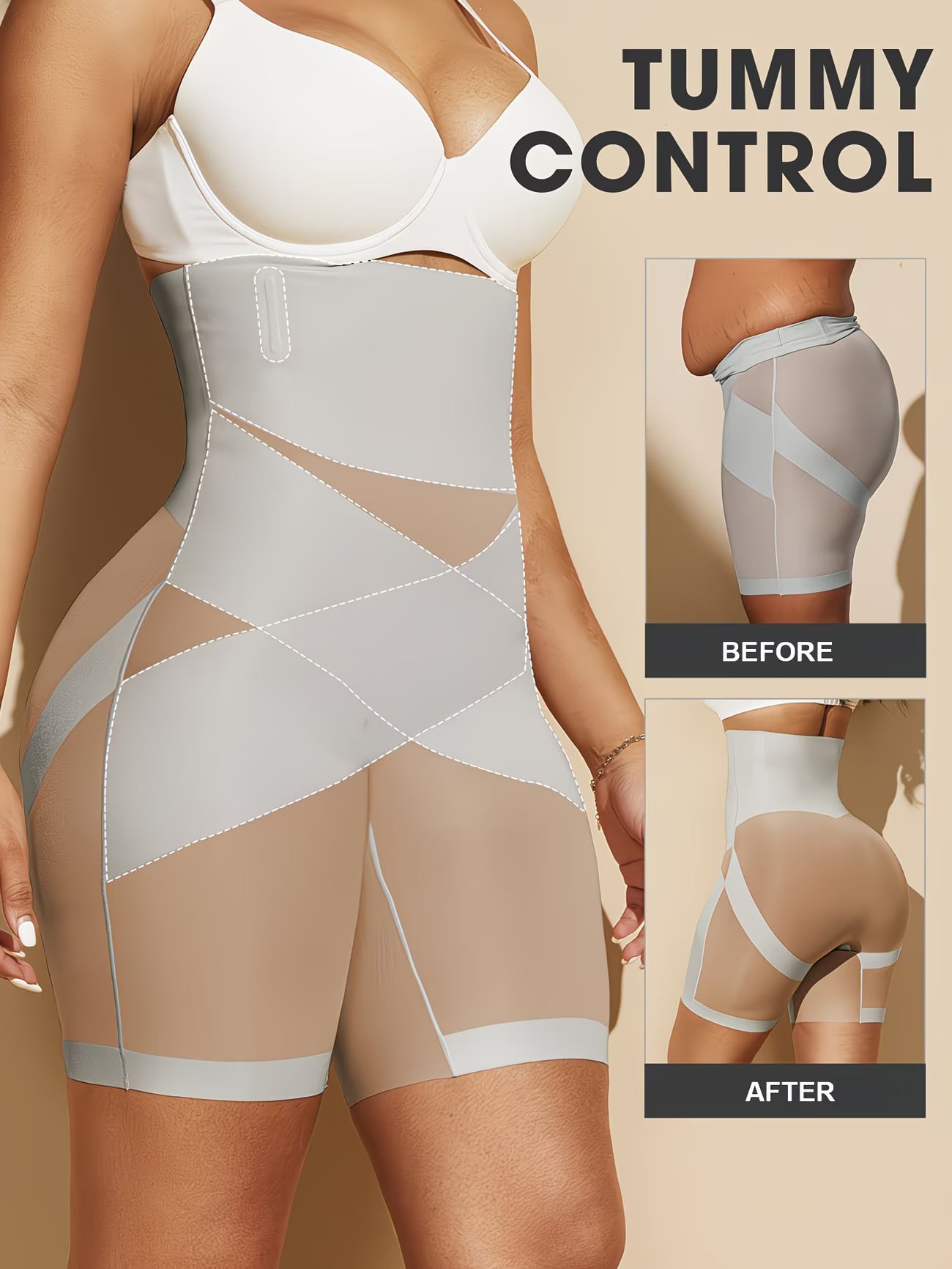 IronCurve™ Steel-Boned Shapewear Bodysuit | Double-Layer Waist Control Cross-Strap Contouring Corset